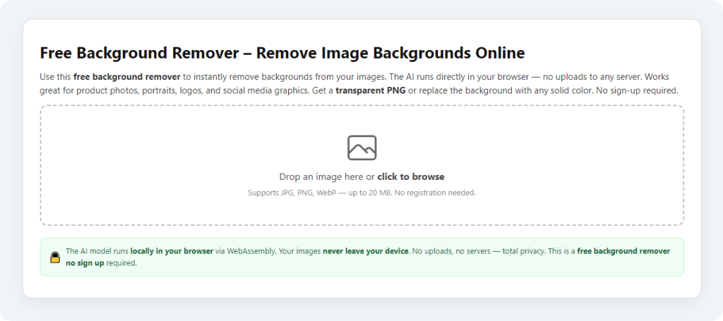 Free Background Remover No Watermark Output