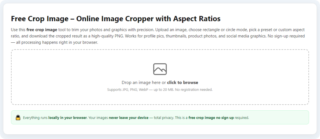 How to Crop Image for Social Media Profile