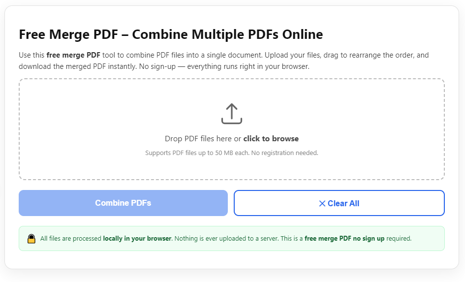 Best Tool To Merge PDF Without Quality Loss
