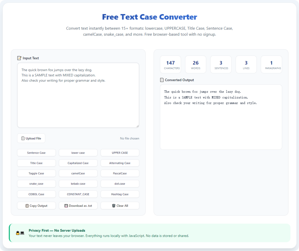 How to Use Text Case Converter Online