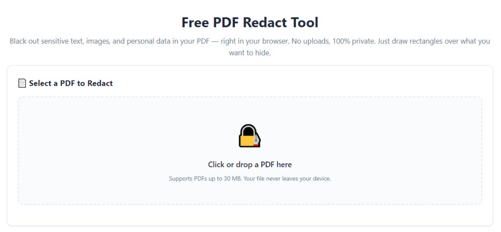 PDF Redact Tool Auto Detect SSN Credit Card Info
